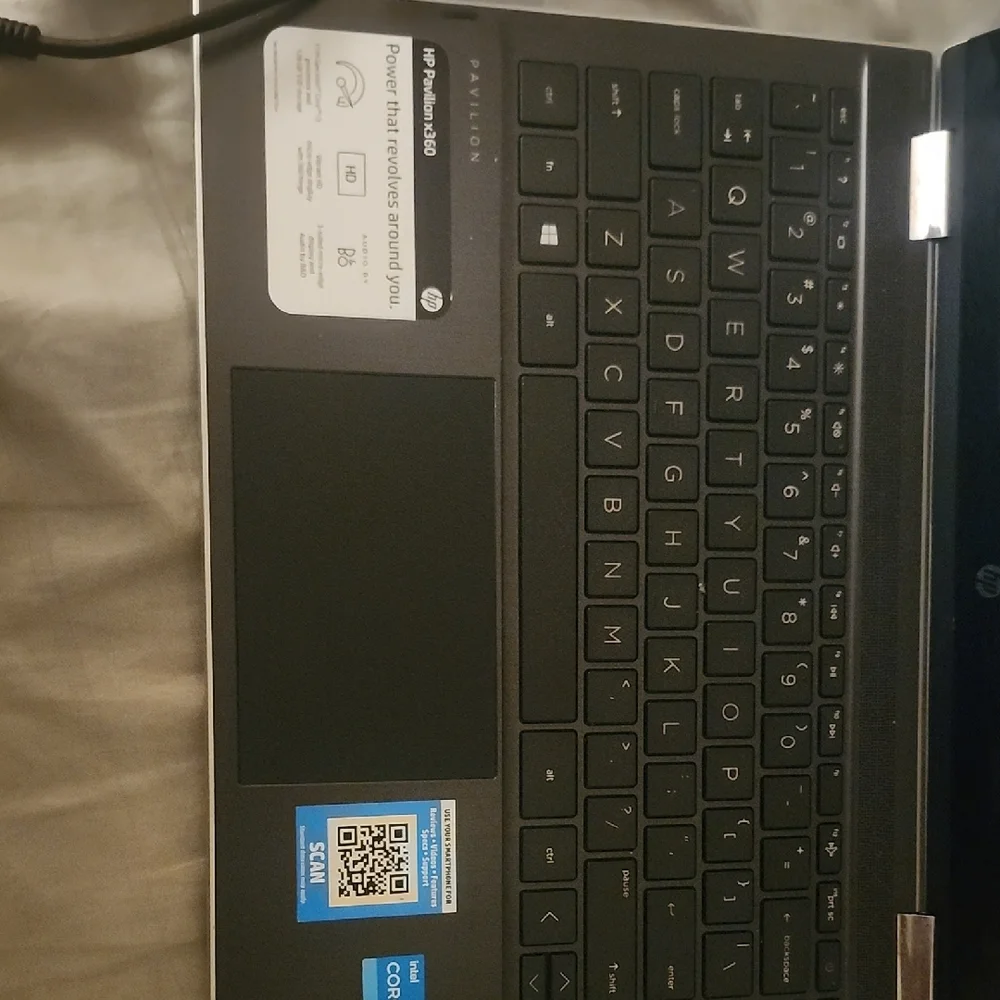 HP Gray Laptop with Charger